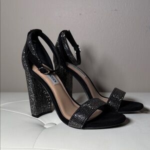 Steve Madden Sparkling Black Heels
